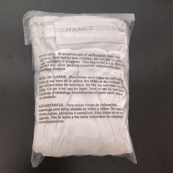 Vtg Hanes Classic White Men's Briefs Size 34- 3 Pack - Picture 5 of 6